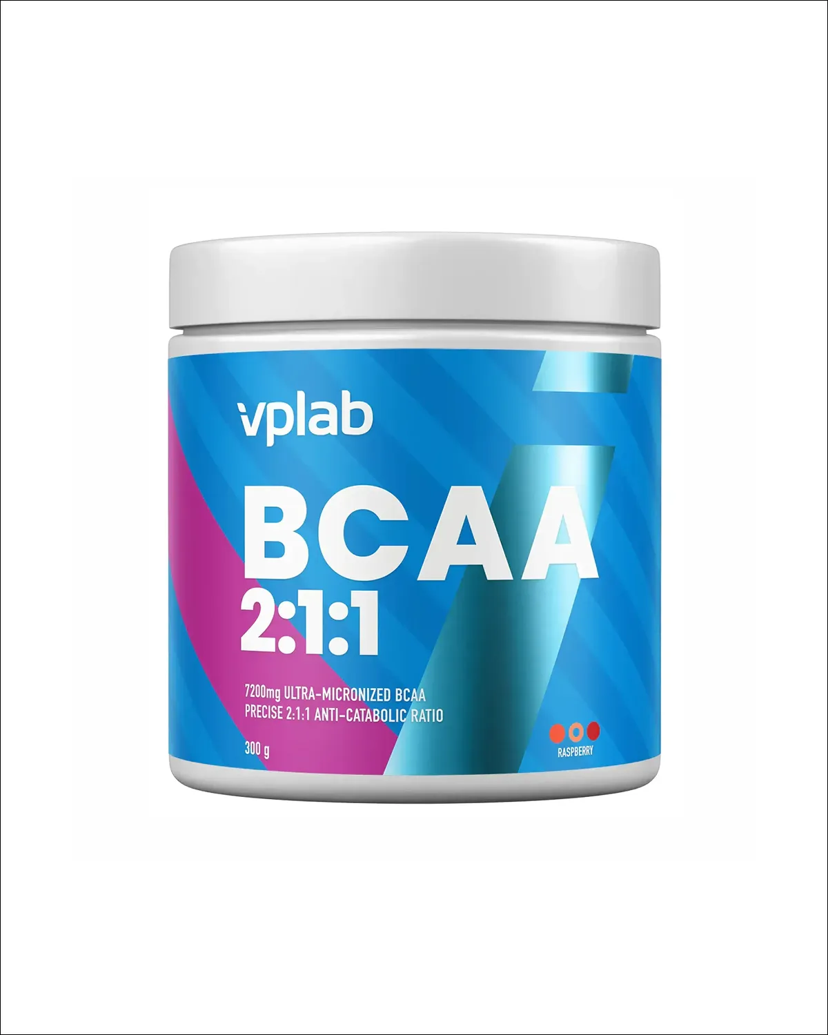 BCAA 2:1:1, инстантизированный порошок, малина, 300 г Vplab 20400565