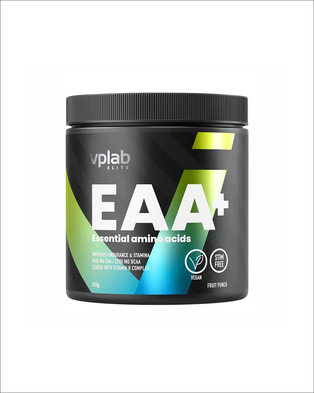 EAA Plus, комплекс незаменимых аминокислот с магнием, цинком и витаминами группы B, фруктовый пунш, 250 г Vplab 20400566