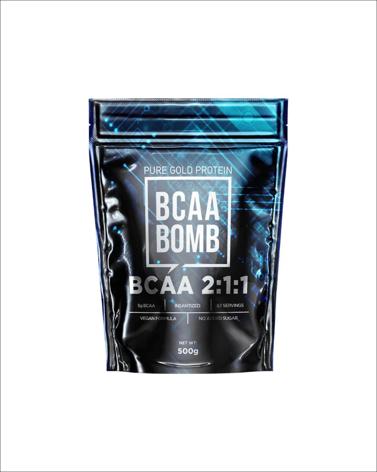 BCAA Bomb 2:1:1 аминокислоты в порошке, вкус фруктовый пунш, 500 г Pure Gold 20400576