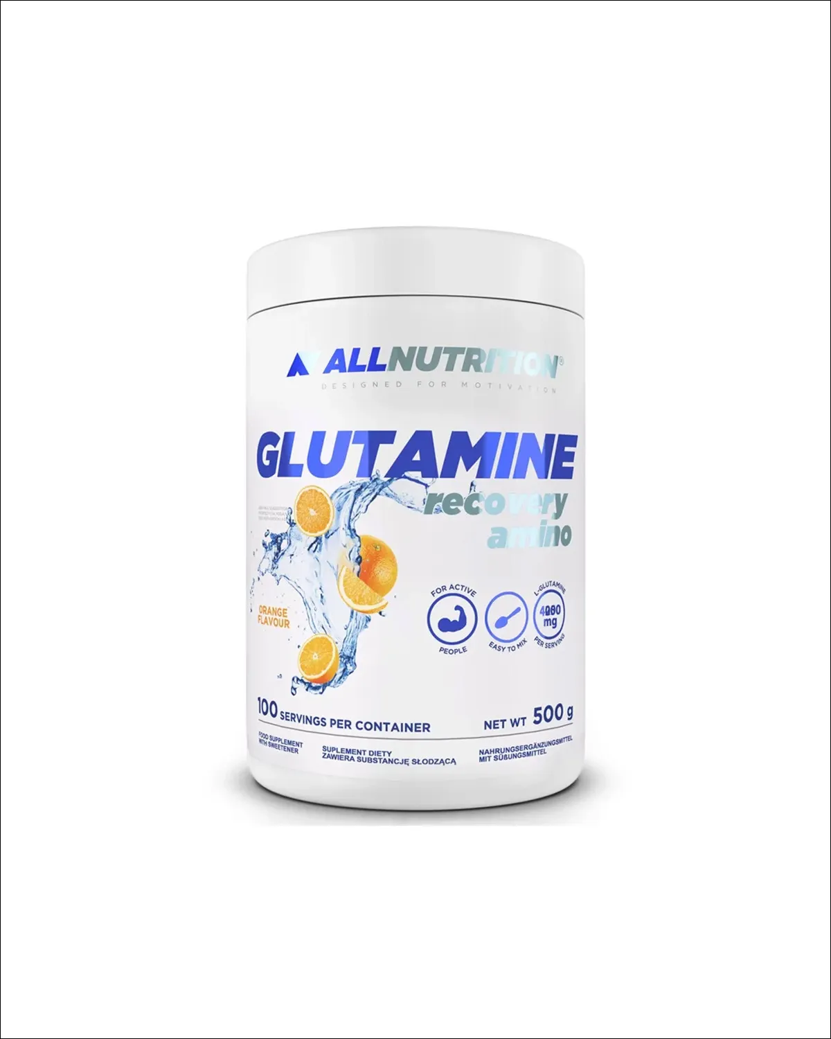 Glutamine Recovery Amino, L-глютамин с таурином для восстановления, порошок, 500 г Allnutrition 20400579