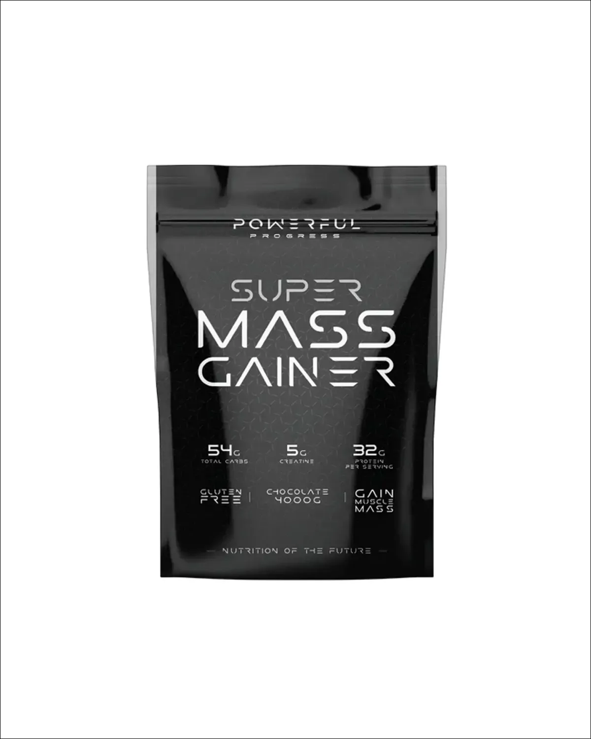 Super Mass Gainer, гейнер белково-углеводный комплекс с креатином, фундук, 4000 г Powerful Progress 20400595