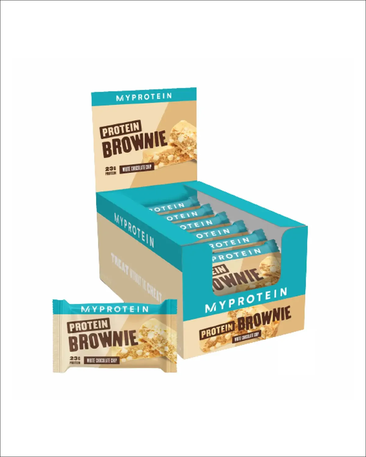 Protein Brownie, протеиновый брауни с белым шоколадом, 12x75 г Myprotein 20400616