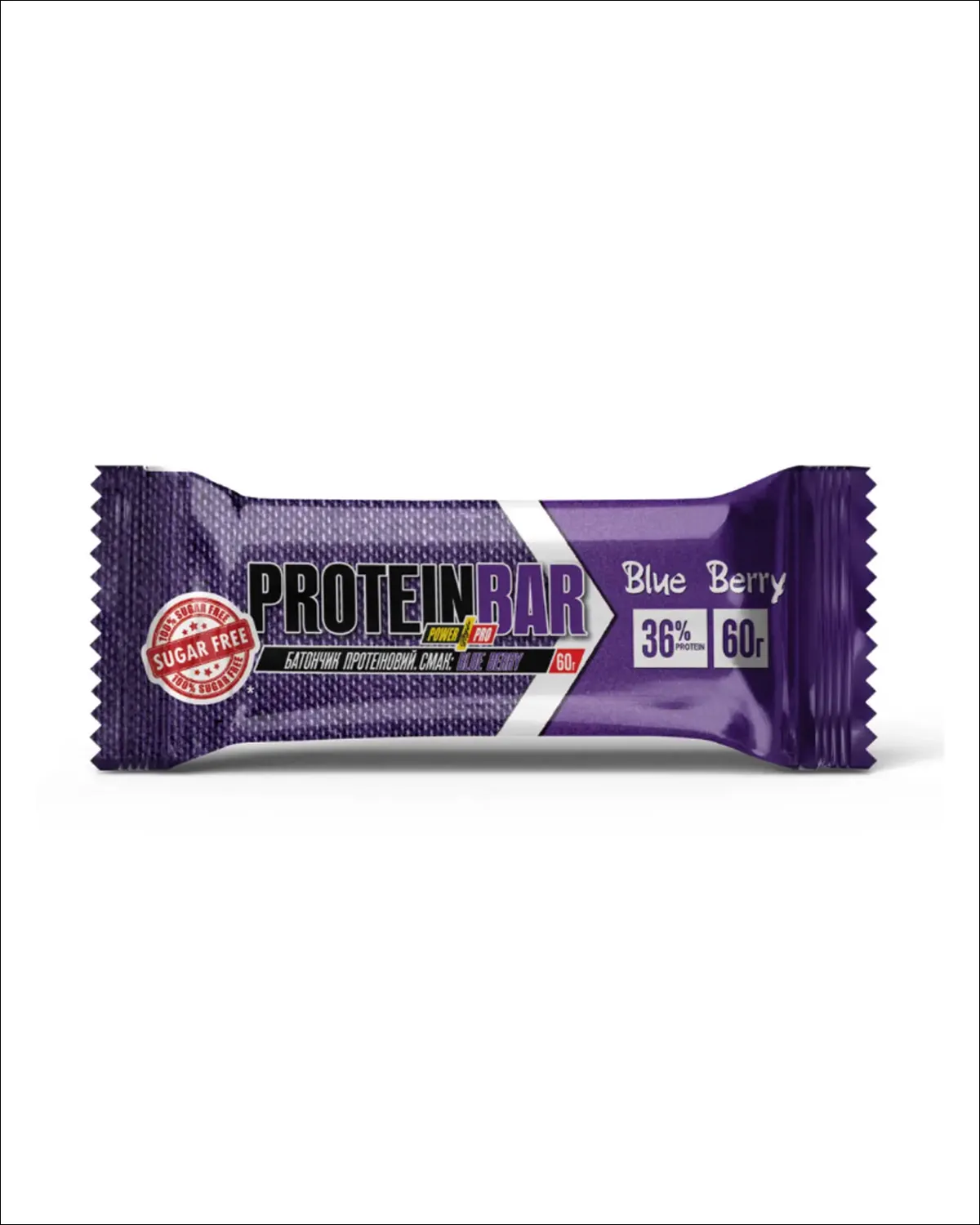 Power Pro 36% Sugar Free, протеиновый батончик лесные ягоды без сахара, 20x60 г Power Pro 20400623