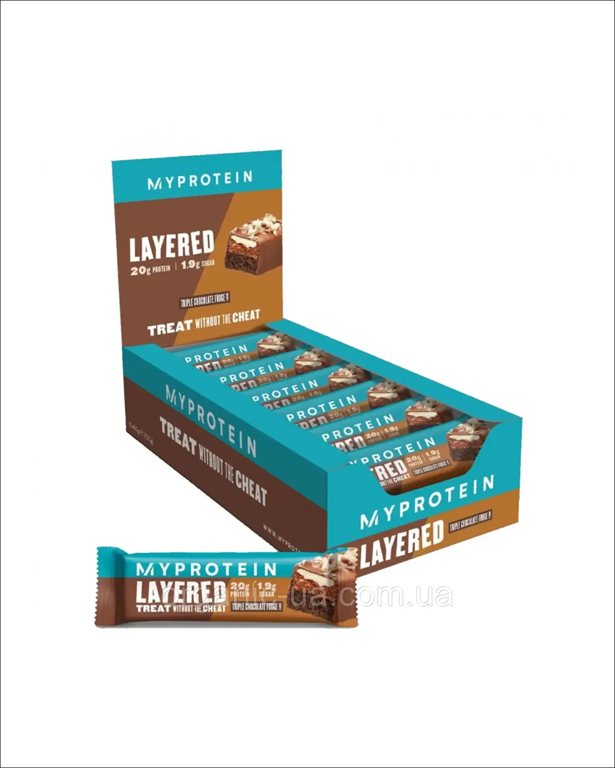 Layered Protein Bar, протеиновый батончик тройной шоколадный фадж, 12x60 г Myprotein 20400631