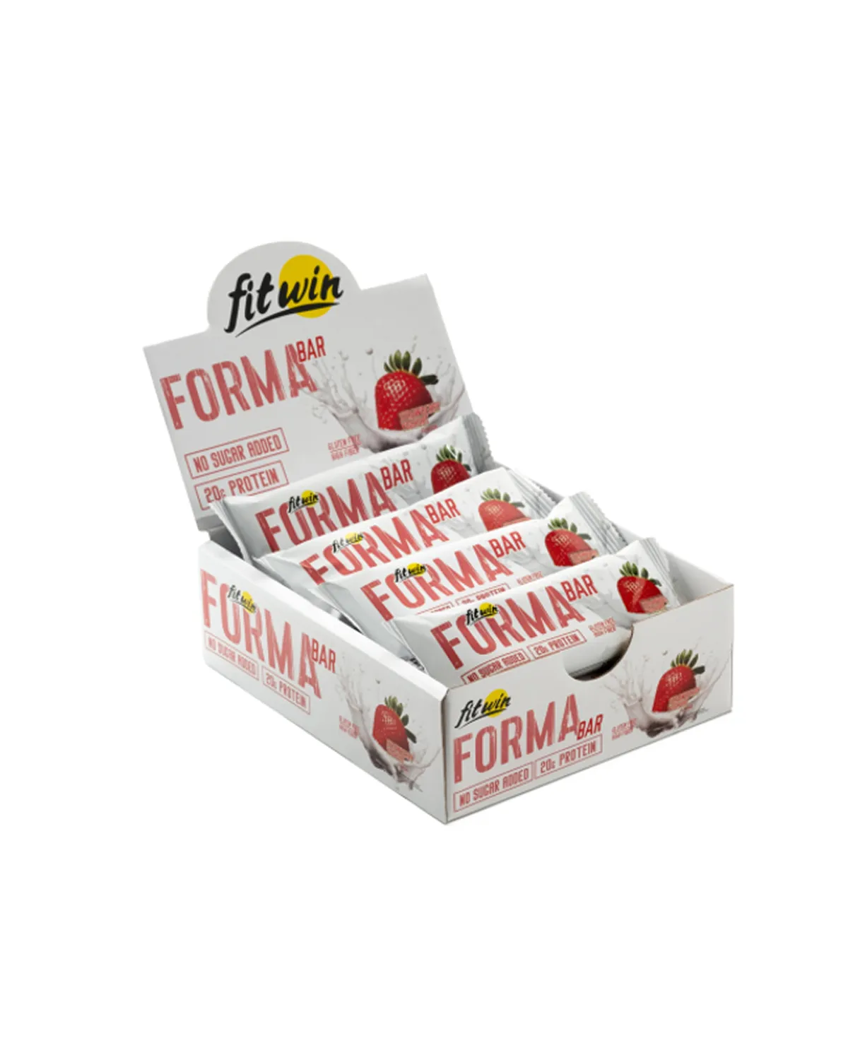 FormaBar, протеиновый батончик клубничный йогурт, без сахара, 12x60 г FitWin 20400641