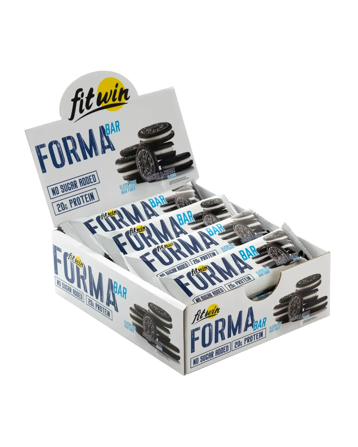 FormaBar, протеиновый батончик печенье и сливки, без сахара, 12x60 г FitWin 20400643