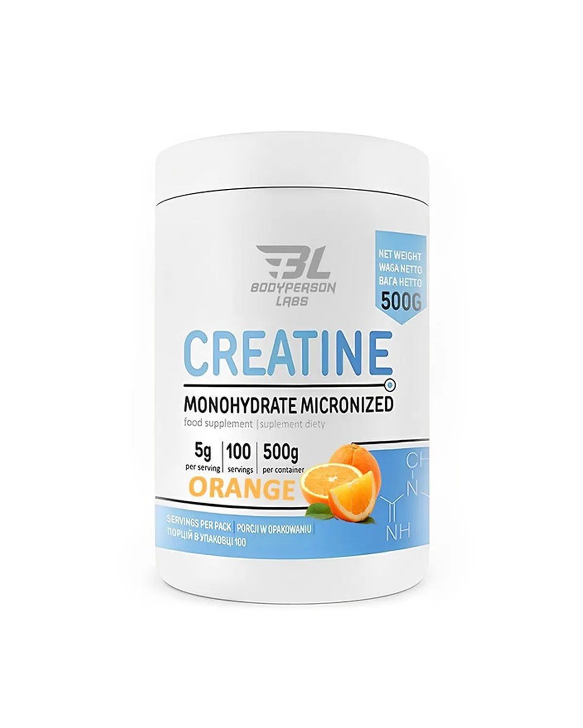 Bodyperson Labs Creatine Monohydrate Pure моногидрат креатина апельсин, 500 г Bodyperson Labs 20400662