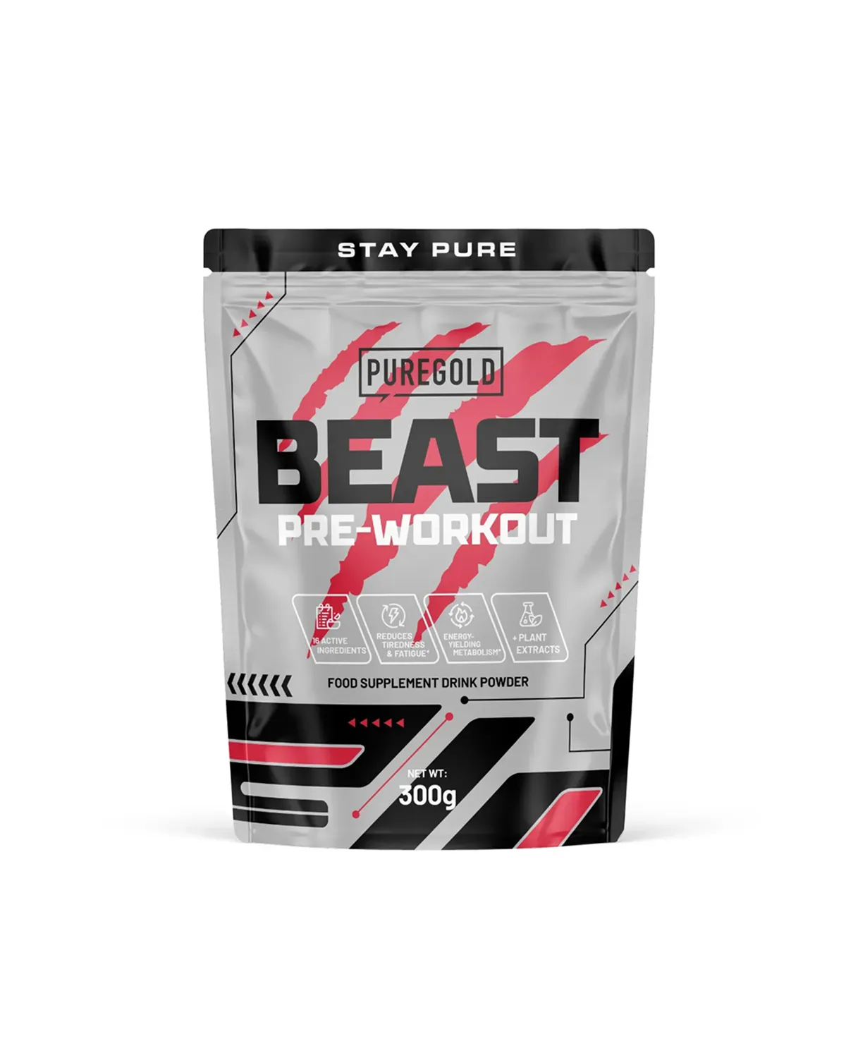 Beast Pre-Workout предтренировочный комплекс манго, 300 г Pure Gold 20400674