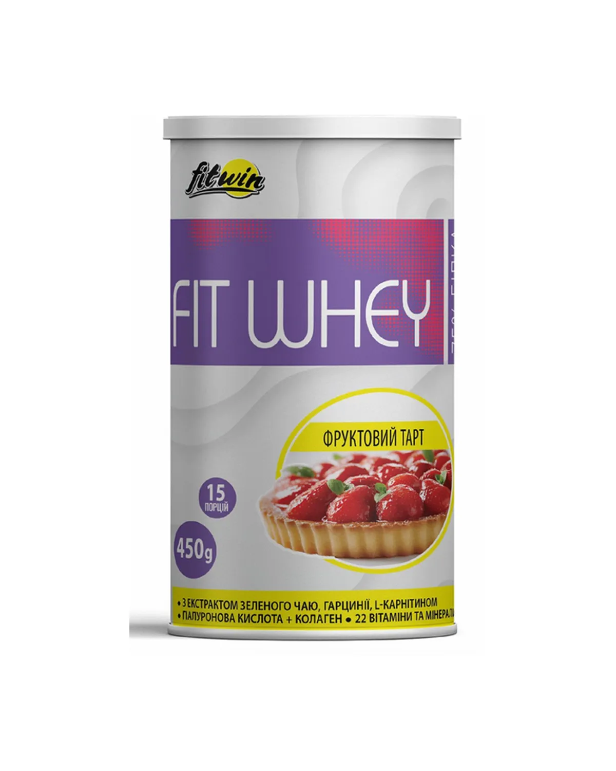 FitWhey протеиновый коктейль функциональный, 450 г, вкус Фруктовый пирог FitWin 20400679