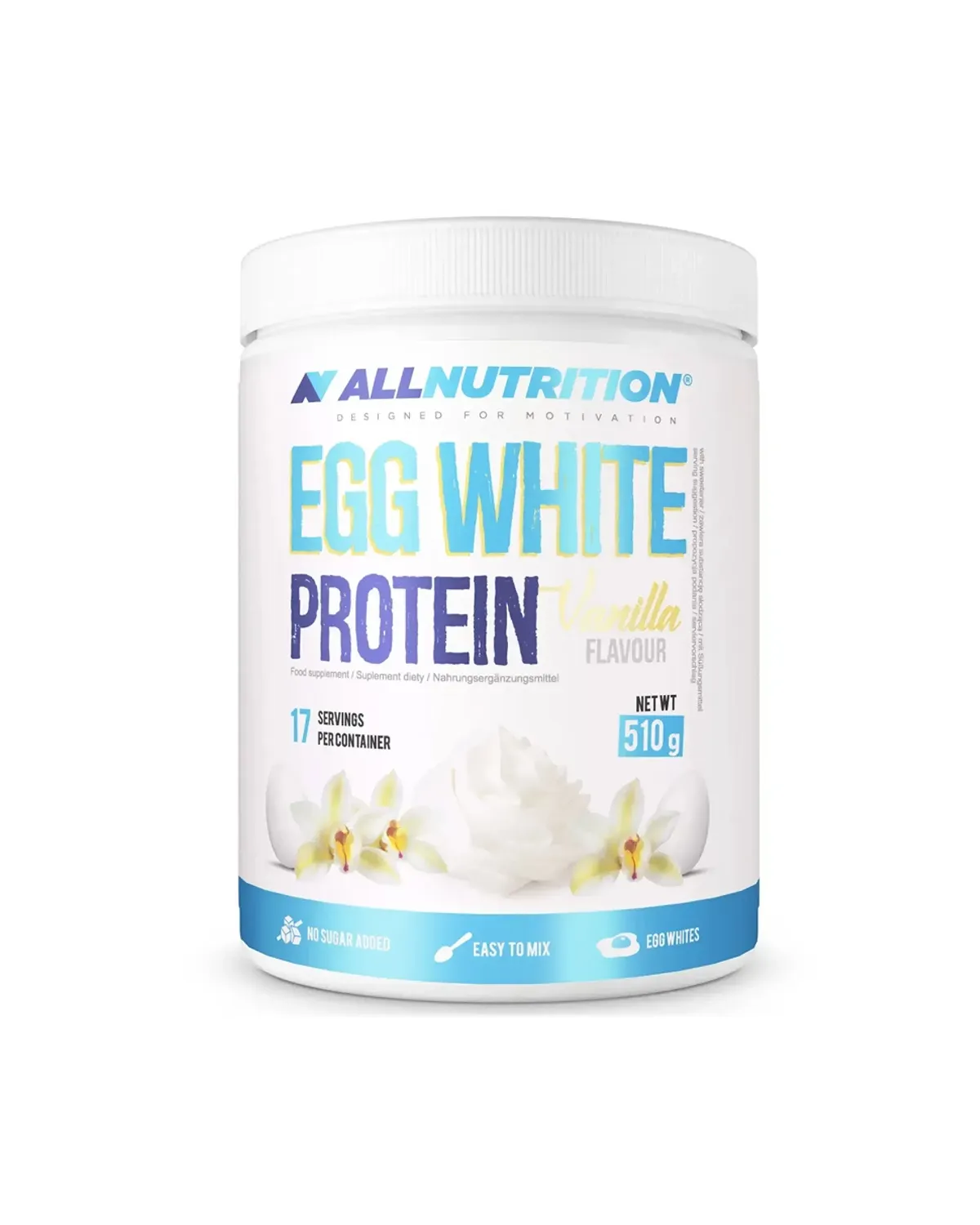 Egg White Protein концентрат яичного белка, ваниль, 510 г Allnutrition 20400721