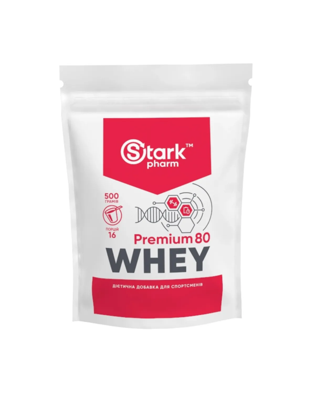 Whey 80 Premium сывороточный протеин, Papaya, 500 г Stark Pharm 20400728