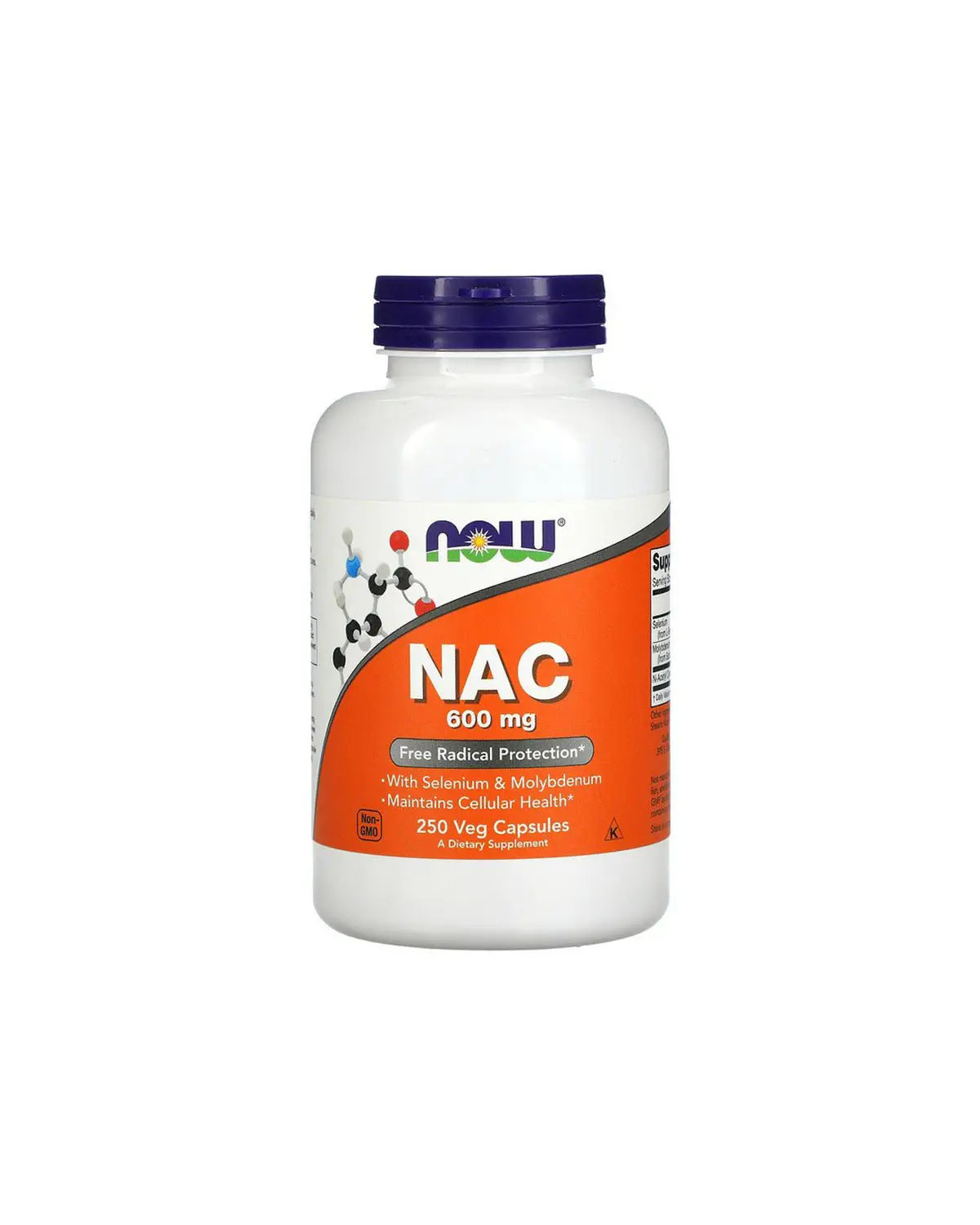 NAC (N-Ацетил-L-Цистеин) 600 мг - 250 кап Now Foods 20400864