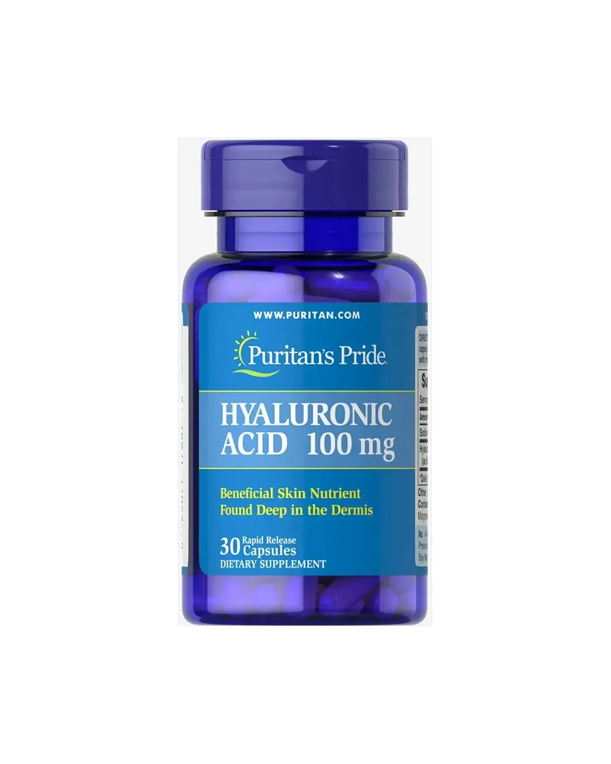 Гіалуронова кислота 100 мг - 30 капсул Puritan's Pride 20400984