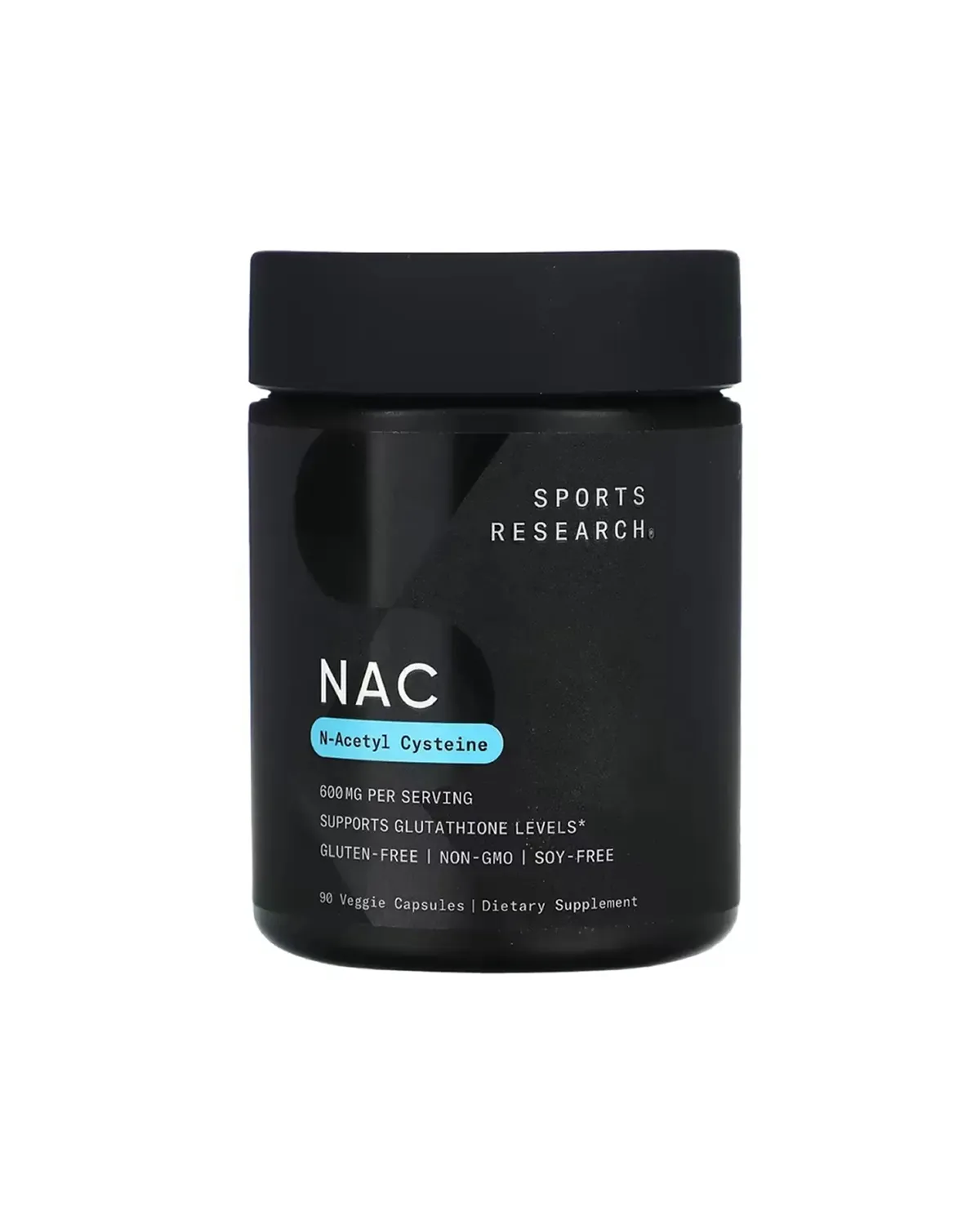 NAC (N-ацетилцистеин) 600 мг, 90 растительных капсул Sports Research 20401006