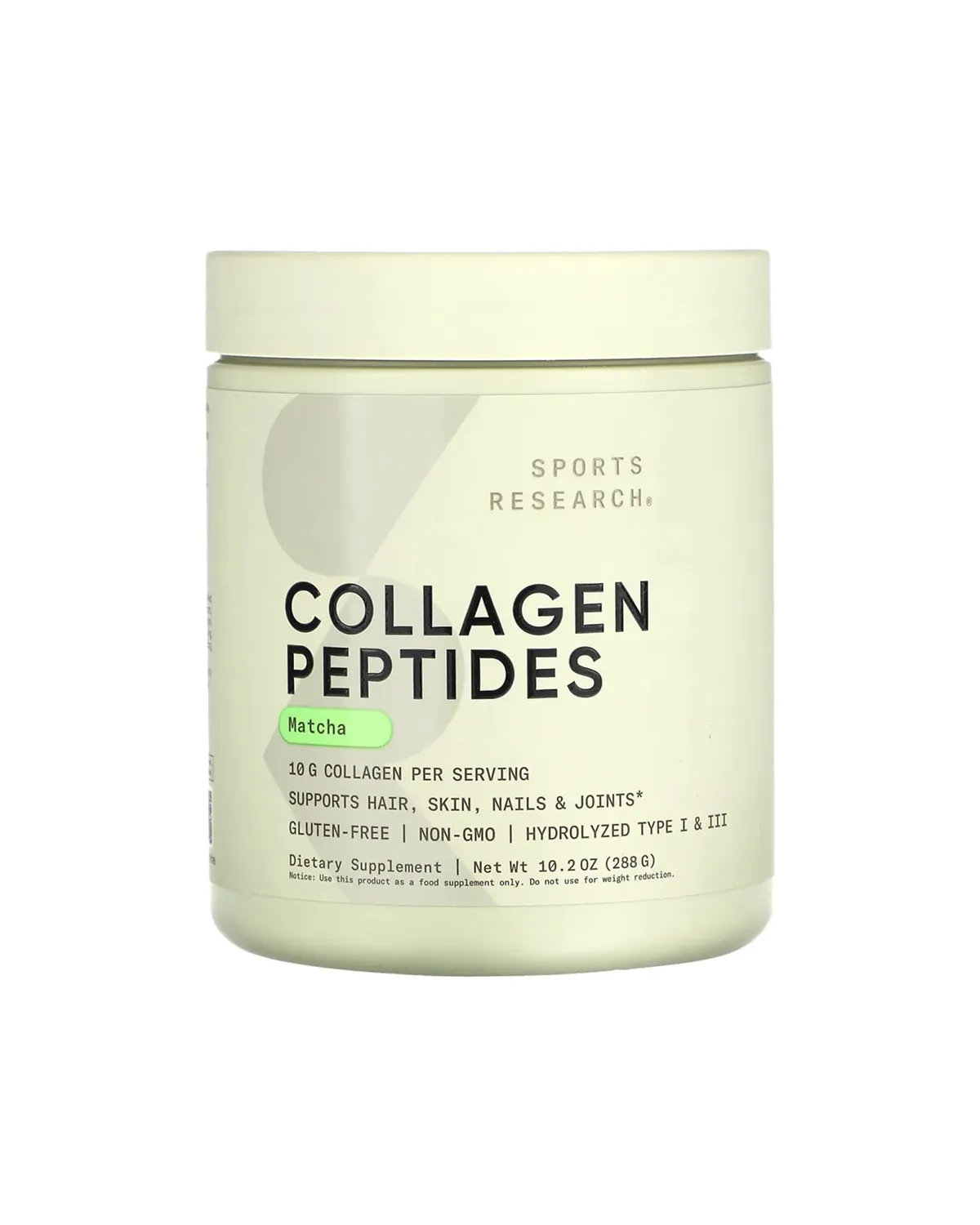 Пептиди колагену з японським чаєм матча, 288 г Sports Research 20401012