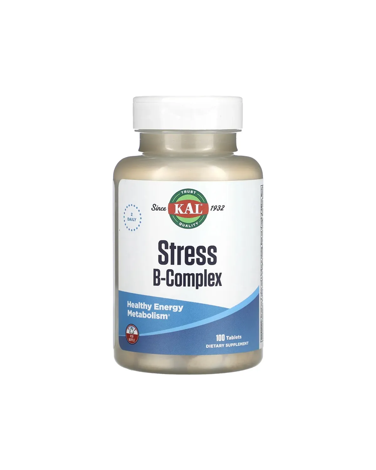 Комплекс вітамінів групи B для підтримки при стресі, 100 таблеток KAL 20401035
