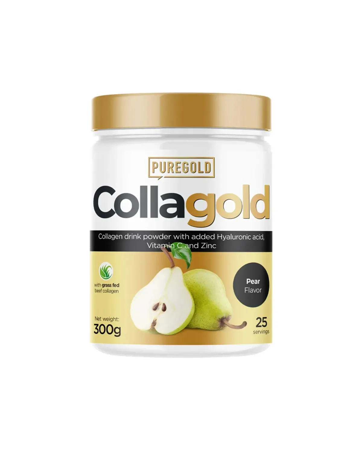 Коллаген из говядины и рыбы в порошке с грушевым вкусом, 300 г Pure Gold 20401045