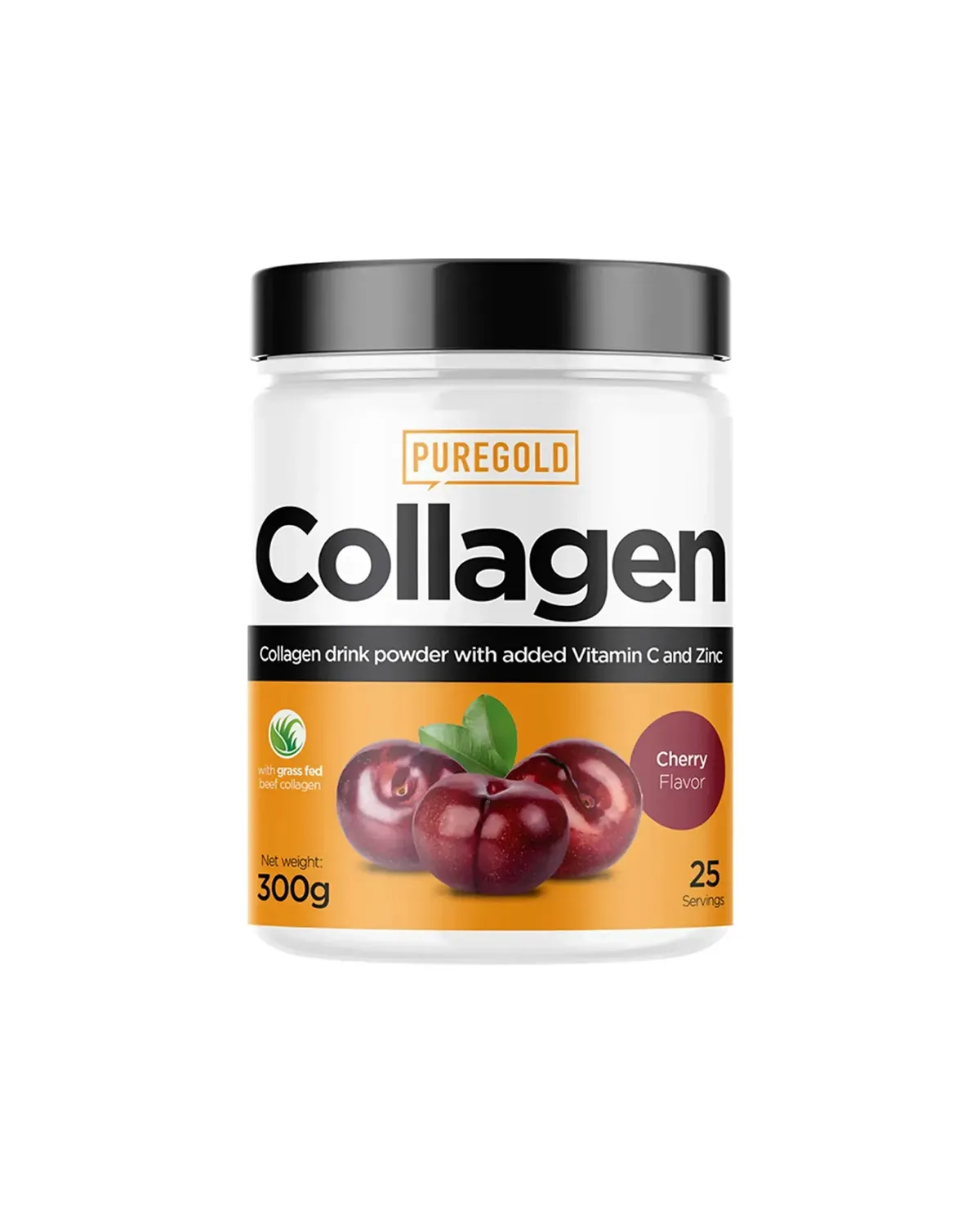 Коллаген из говядины и рыбы в порошке вкус вишня, 300 г Pure Gold 20401050