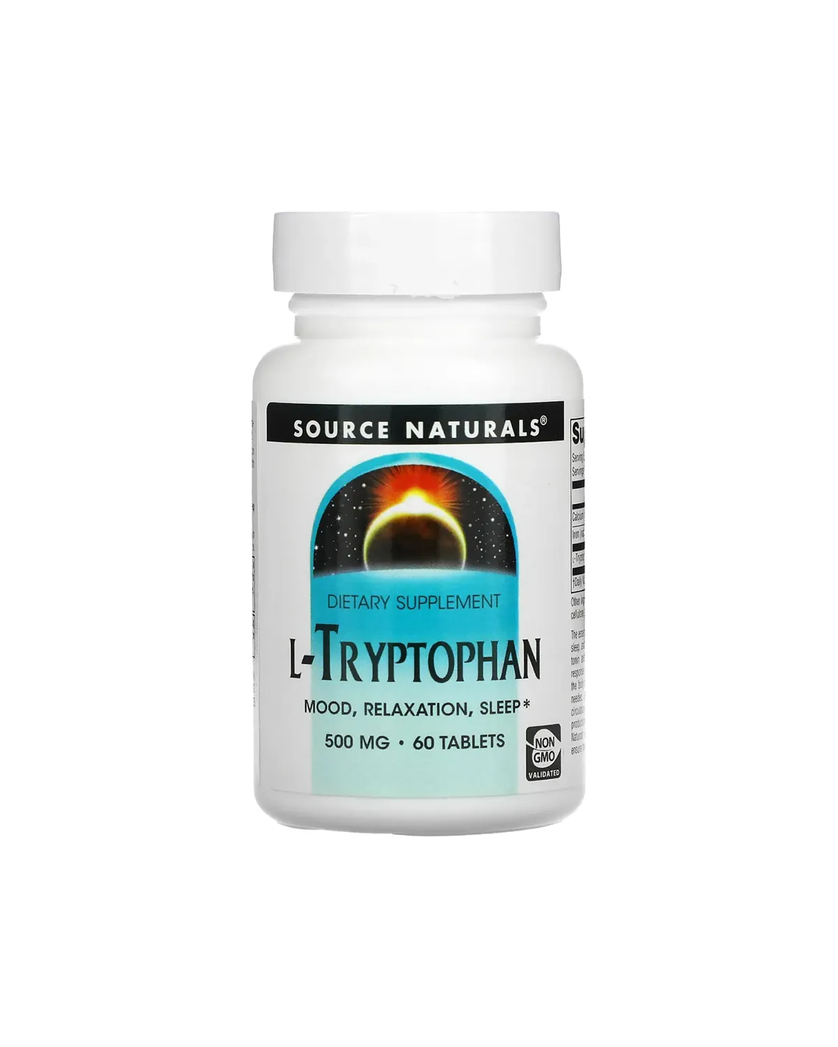 L-триптофан 500 мг, 60 таблеток Source Naturals 20401060