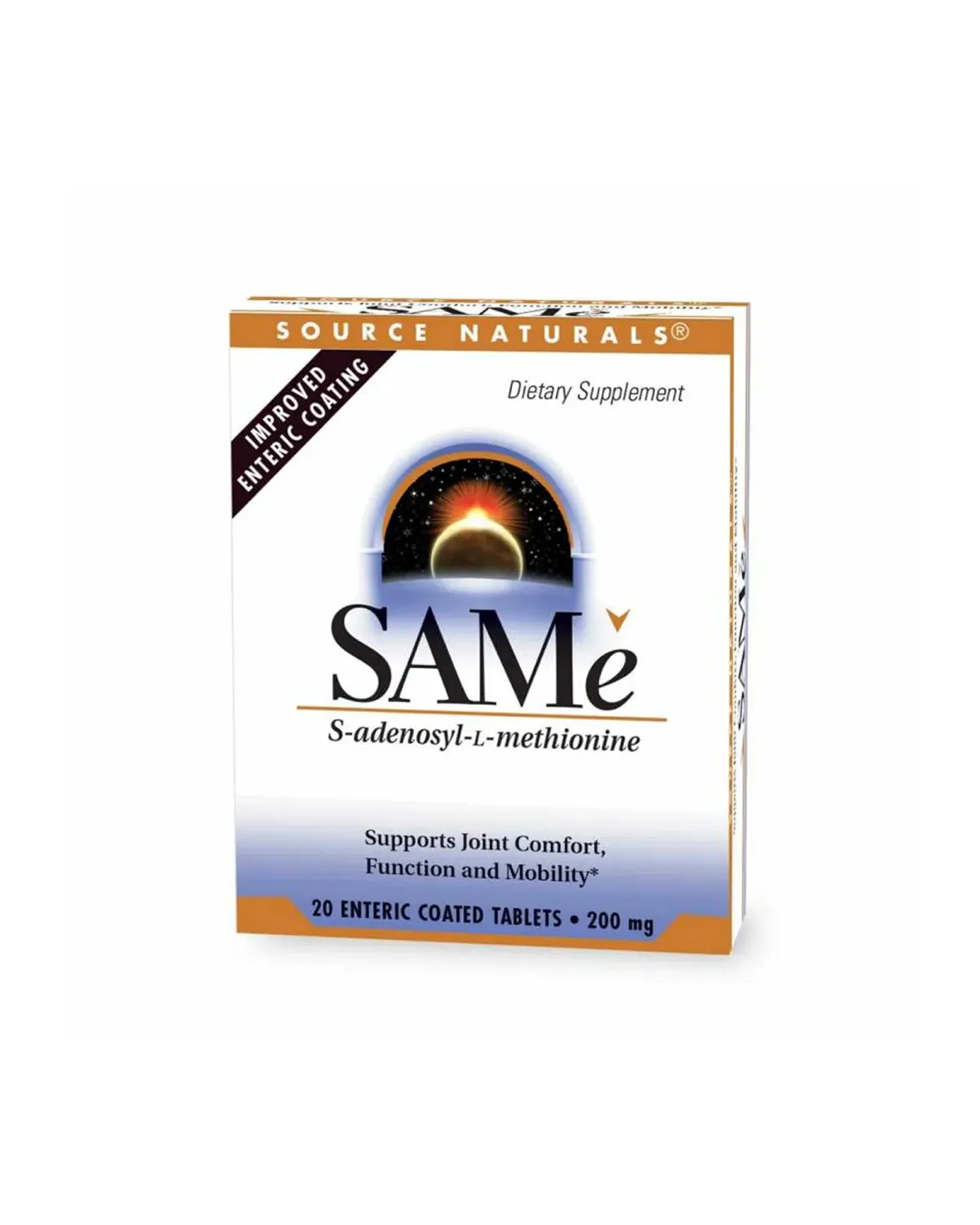 SAMe 200 мг, 20 таблеток Source Naturals 20401066