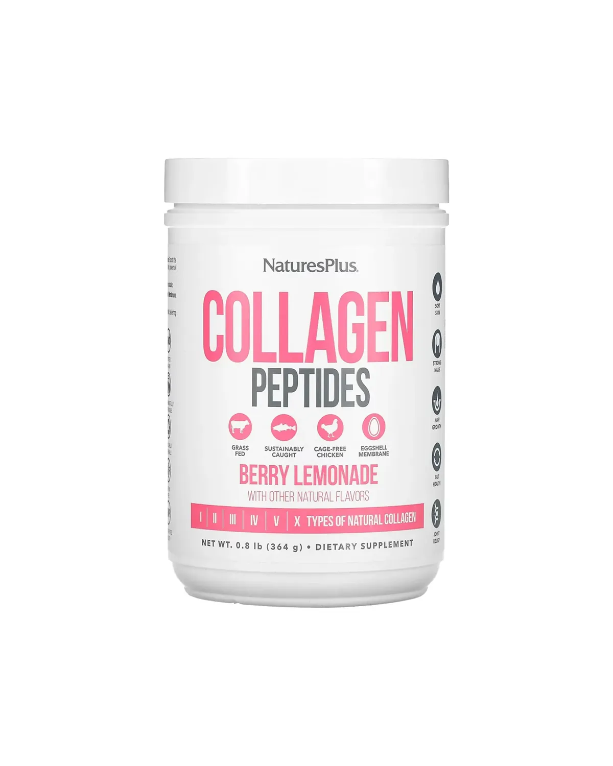 Колагенові пептиди Смак ягідного лимонаду, 364 г Nature's Plus 20401080