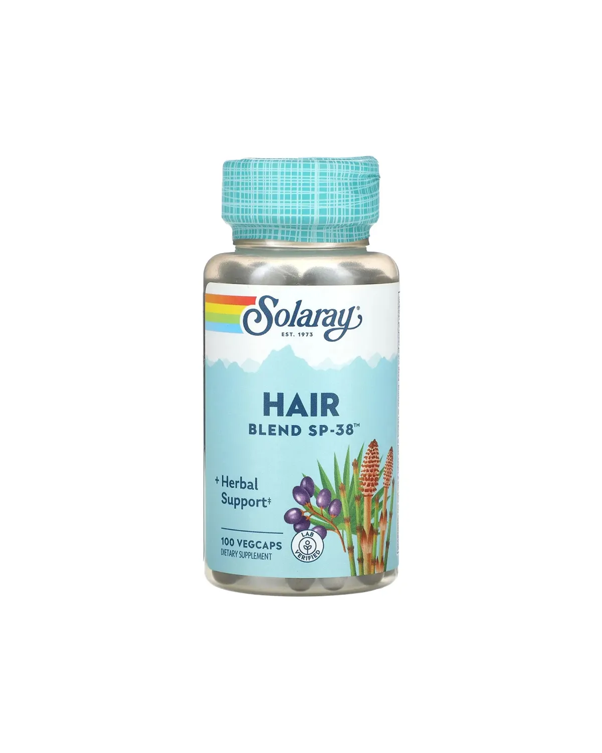 Комплекс рослинних екстрактів для волосся і шкіри голови, 60 капсул Solaray 20401119