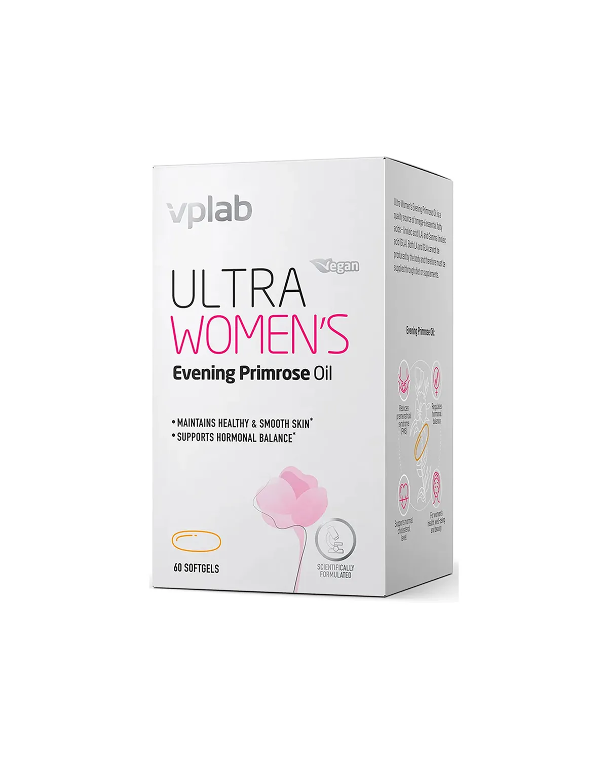 Масло примулы вечерней Ultra Women's - 60 мягких капсул Vplab 20401150