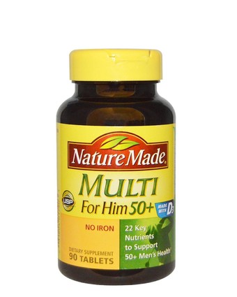 Витамины для мужчины 50+ | 90 таб Nature Made