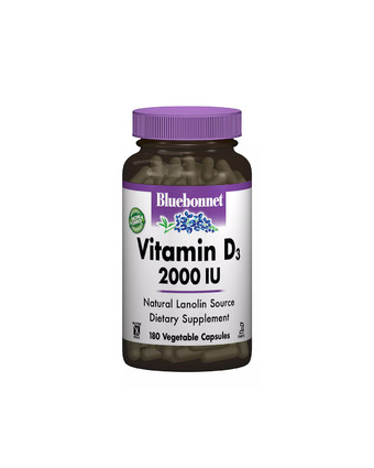 Витамин D3  2000 МЕ | 180 кап Bluebonnet Nutrition