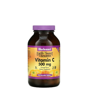 Витамин С 500 мг вкус апельсина | 90 жев таб Bluebonnet Nutrition