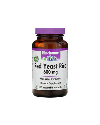Красный дрожжевой рис 600 мг | 120 кап Bluebonnet Nutrition
