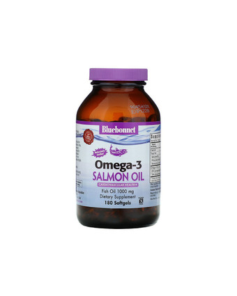 Омега-3 масло лосося 1000 мг | 180 кап Bluebonnet Nutrition